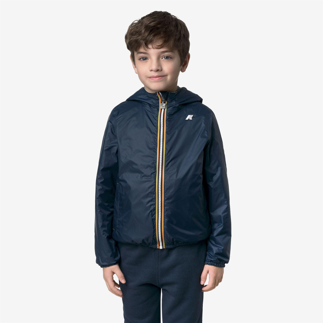 Giubbino da bambino jake cotton reversibile un lato tessuto tecnico e l&