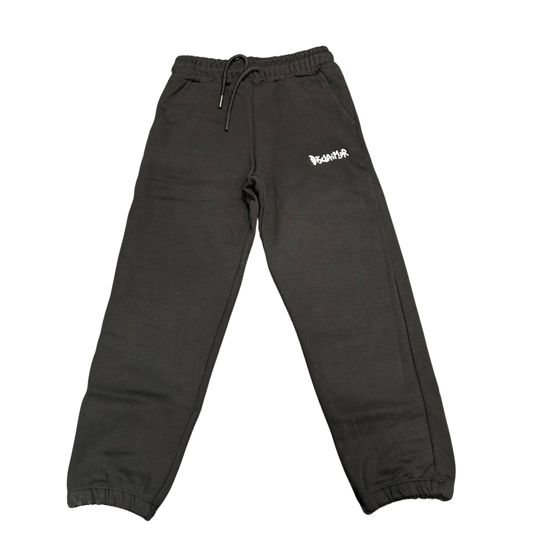 Pantalone in felpa da bambino con stampa logo DK58682NERO DISCLAIMER