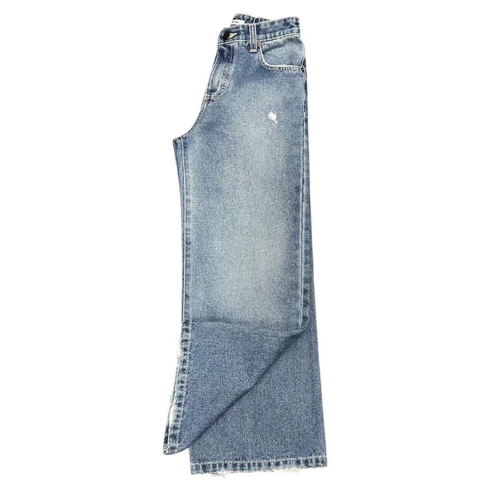 Jeans da bambina over con rotture in tela elastica ST0117JEANS SO TWEE by MISS GRANT