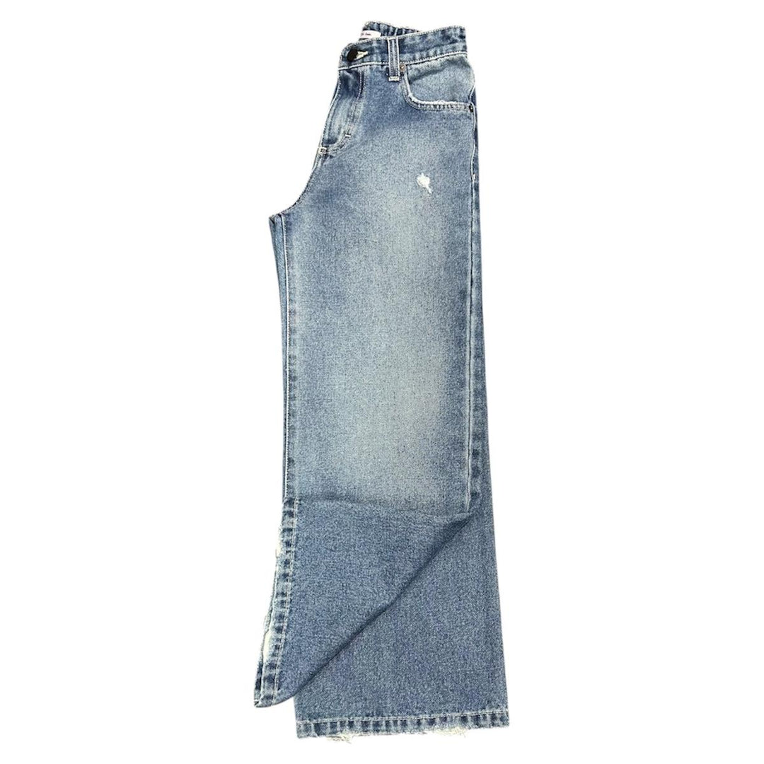 Jeans da bambina over con rotture in tela elastica ST0117JEANS SO TWEE by MISS GRANT
