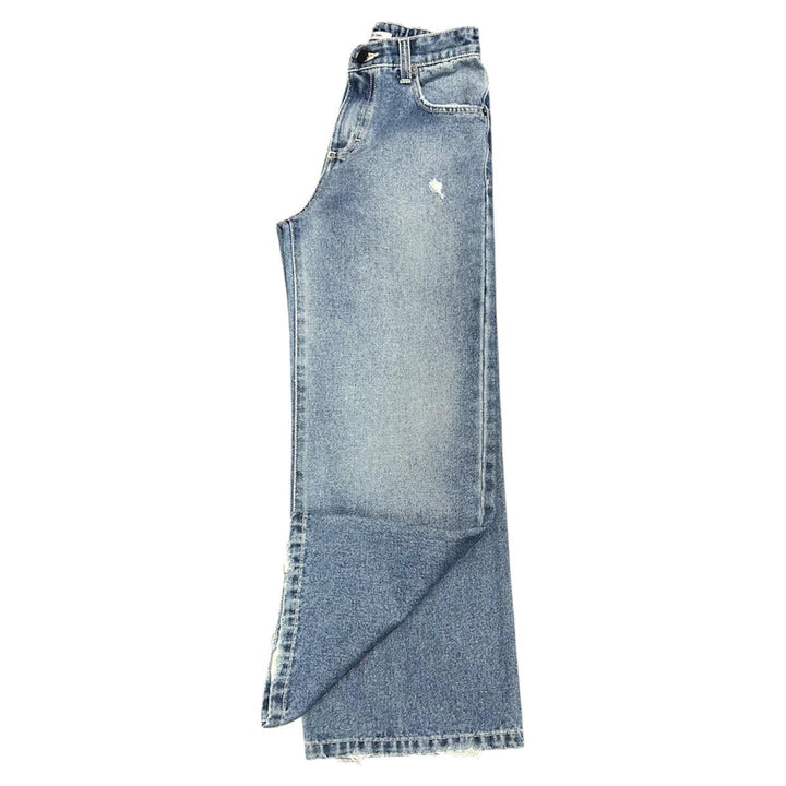 Jeans da bambina over con rotture in tela elastica ST0117JEANS SO TWEE by MISS GRANT