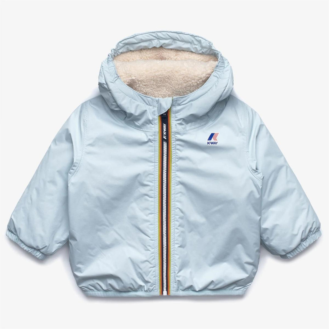 Giubbino da neonato Claudine orsetto , tessuto tecnico e imbottitura in ecopelliccia K7142RW121 K-WAY