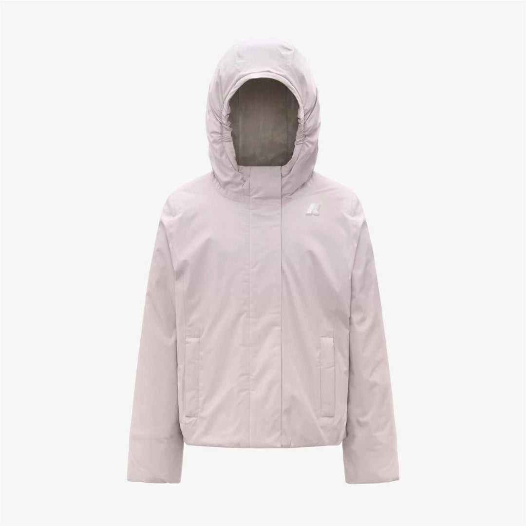 Giubbino da bambina Lily Marmotta  con tessuto tecnico imbottito in ecopelliccia K4137WWKB3U K-WAY