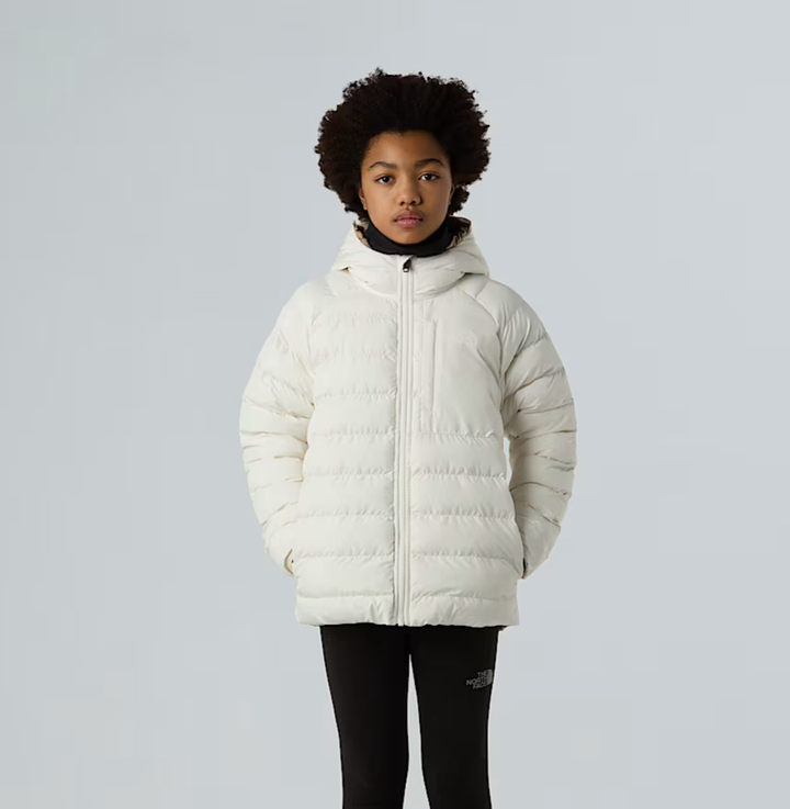 Giubbino reversibile in tessuto tecnico con imbottitura ecologica PERRITO TEEN GBIANCOBEIGE THE NORTH FACE