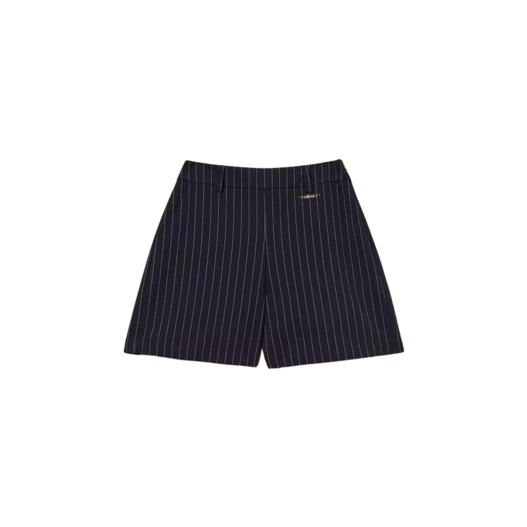 Shorts da bambina a righe GJ2041BLU TWIN-SET