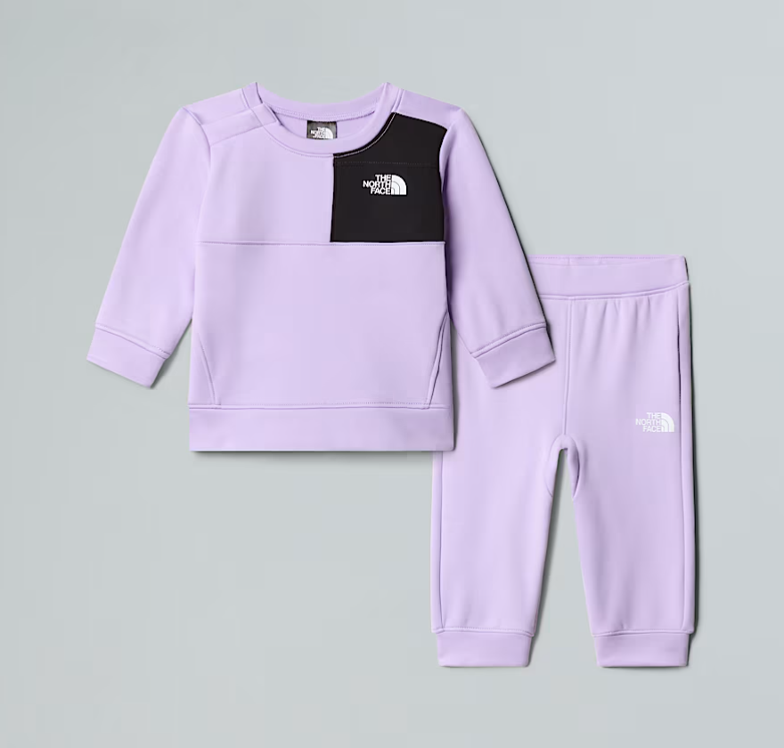 Tuta girocollo in felpa tecnica con logo TNF FLEECE SETGLICINE THE NORTH FACE