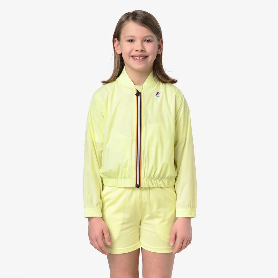 Giubbino da bambina Azelie cropped tessuto tecnico traspirante K5138EWKW0Z K-WAY