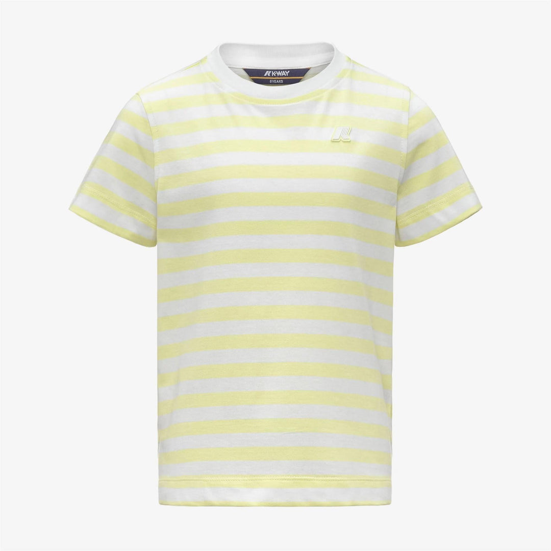 T-shirt da bambina Melis in cotone a righe con logo K2151MWKC0T K-WAY