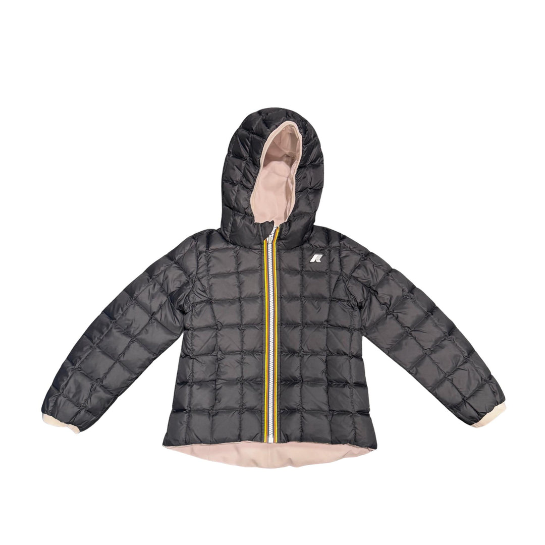 Giubbino da bambina Lily thermo reversibile in tessuto tecnico con imbottitura in piuma e piumino d'anatra K5123QWJBBQ K-WAY