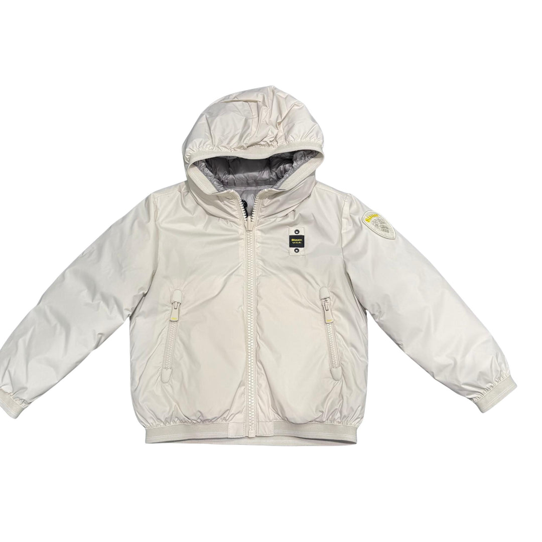 Giubbino reversibile con imbottitura in piuma ecologica DONALDKAVENAGRIGIO BLAUER