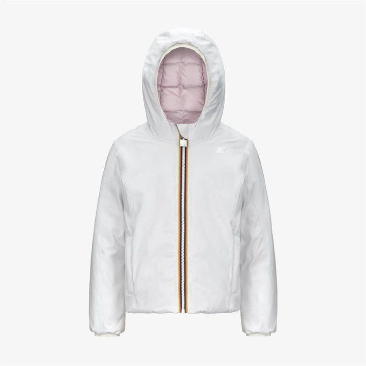 Giubbino da bambina Lily thermo reversibile in tessuto tecnico con imbottitura in piuma e piumino d'anatra K5123QWKB2U K-WAY