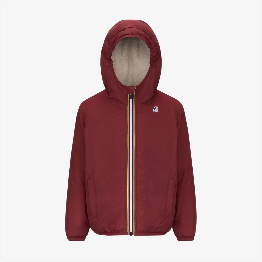 Giubbino unisex da bambino Claude orsetto in tessuto tecnico con imbottitura in ecopelliccia K7142TWJWNM K-WAY