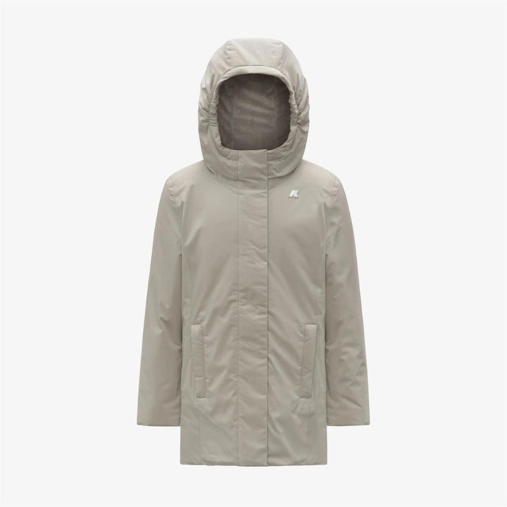 Giubbino da bambina Denise Marmotta lunghezza 3/4 con tessuto tecnico imbottito in ecopelliccia K41383WKB2X K-WAY