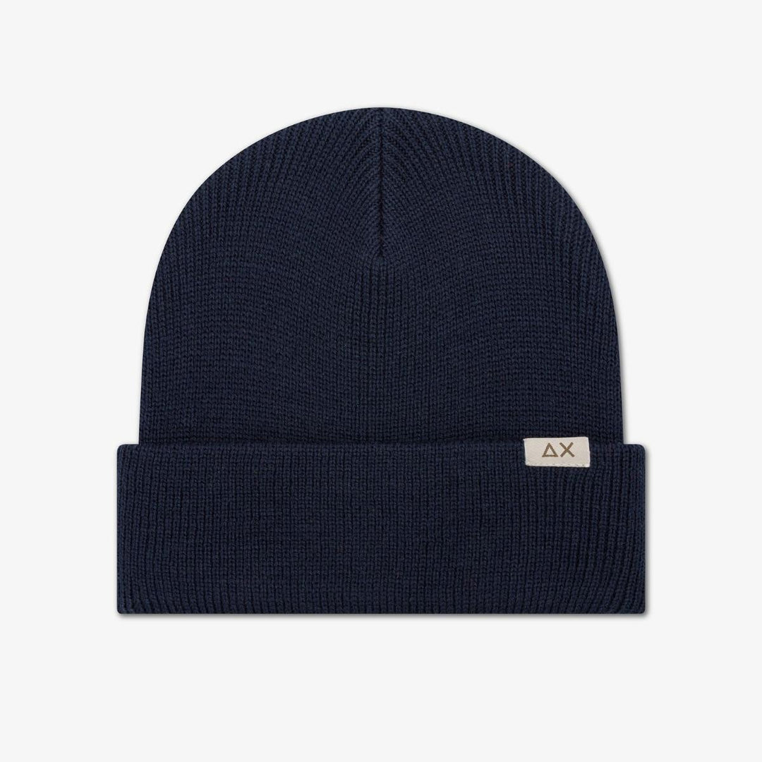 Cappelo da bambino misto lana con risvolto C45301BLU SUN 68