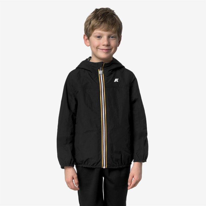 Giubbino da bambino jake cotton reversibile un lato tessuto tecnico e l&