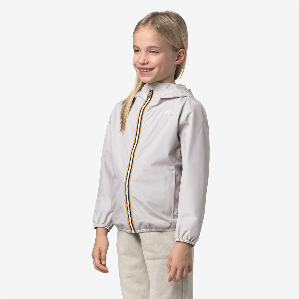 Giubbino da bambina lily jersey in tessuto tecnico in interno in cotone K2148NWK634 K-WAY