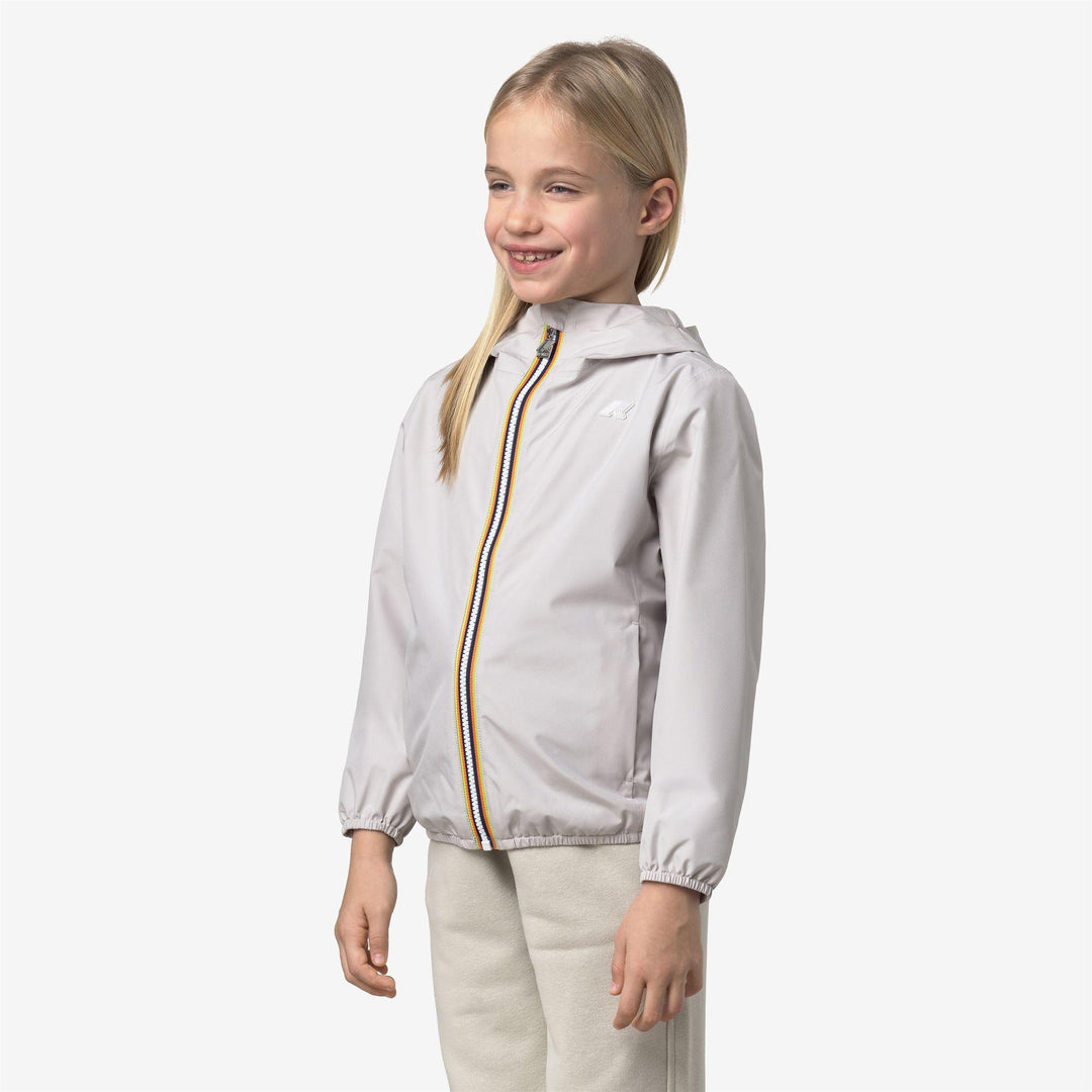 Giubbino da bambina lily jersey in tessuto tecnico in interno in cotone K2148NWK634 K-WAY
