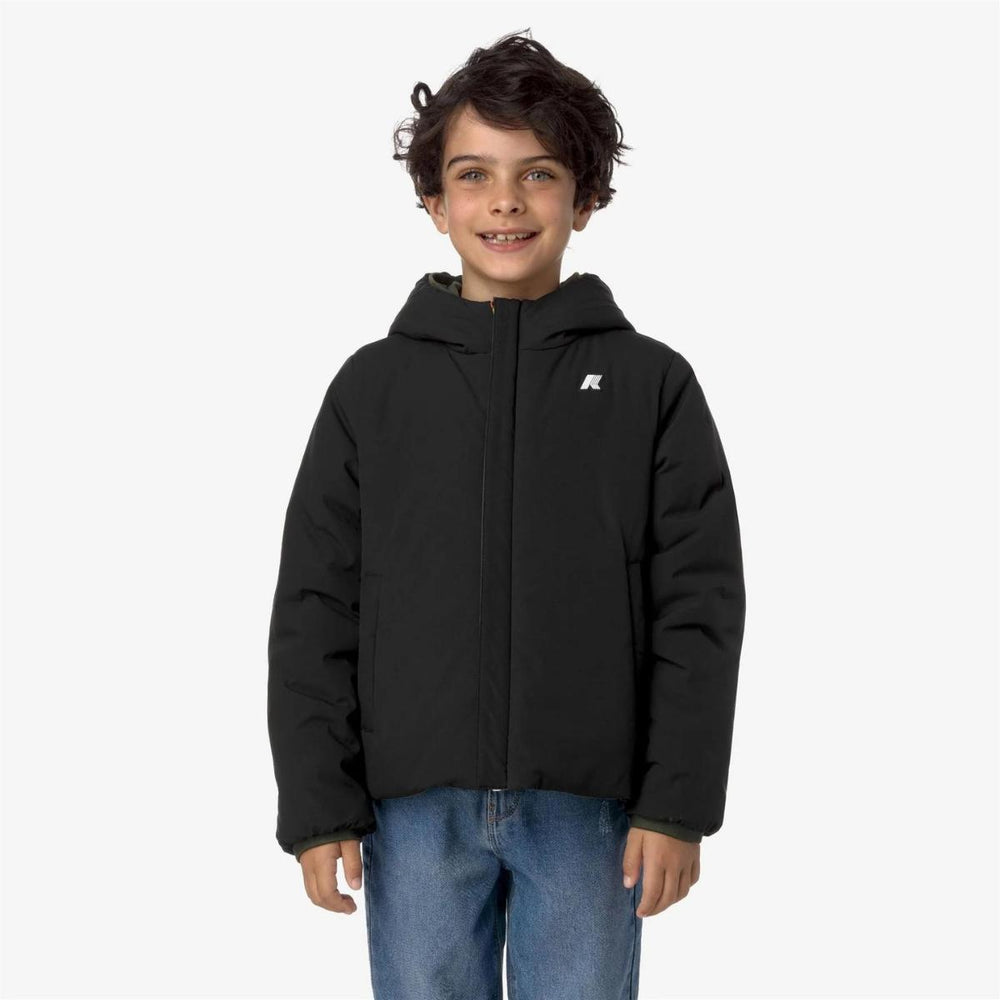 Giubbino da bambino Jack warm reversibile in tessuto tecnico con imbottitura in ecopiuma K71337WKAGQ K-WAY