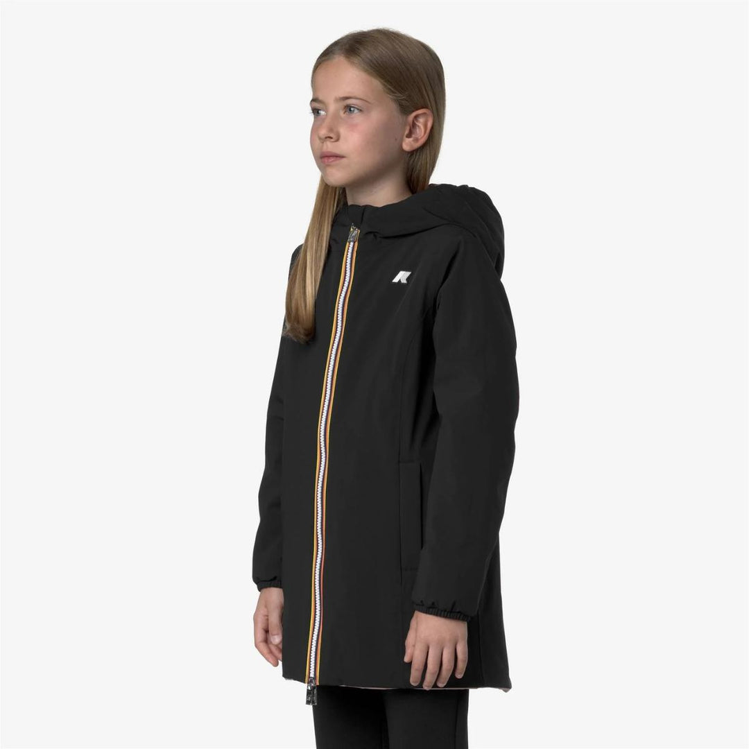 Giubbino da bambina Denise warm reversibile in tessuto tecnico imbottito in ecopiuma K11517WJBBM K-WAY