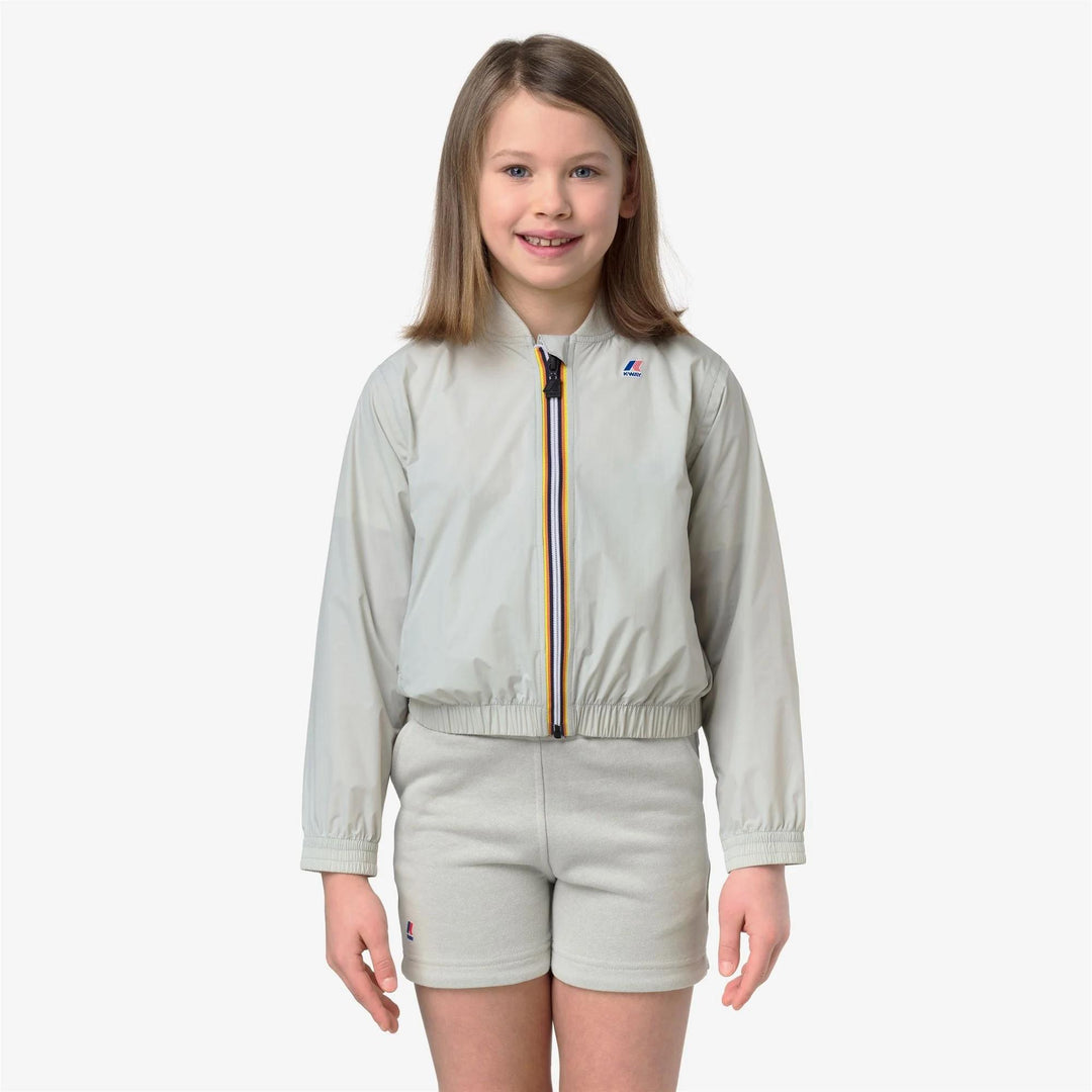 Giubbino da bambina Azelie cropped tessuto tecnico traspirante K5138EWK634 K-WAY