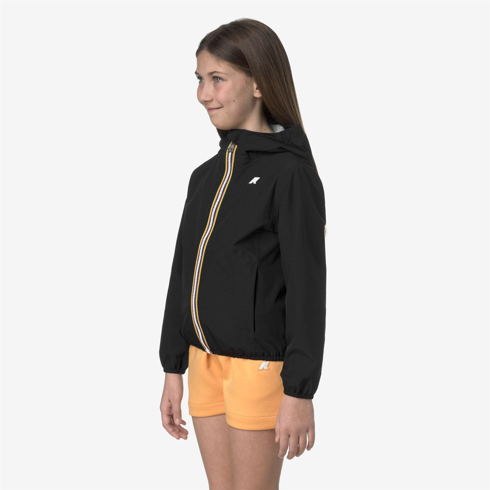 Giubbino da bambina lily jersey in tessuto tecnico in interno in cotone K2148NWJUSY K-WAY