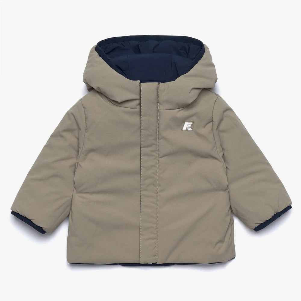 Giubbino Jack warm da neonato reversibile in tessuto tecnico con ecopiuma K71338WB3F K-WAY