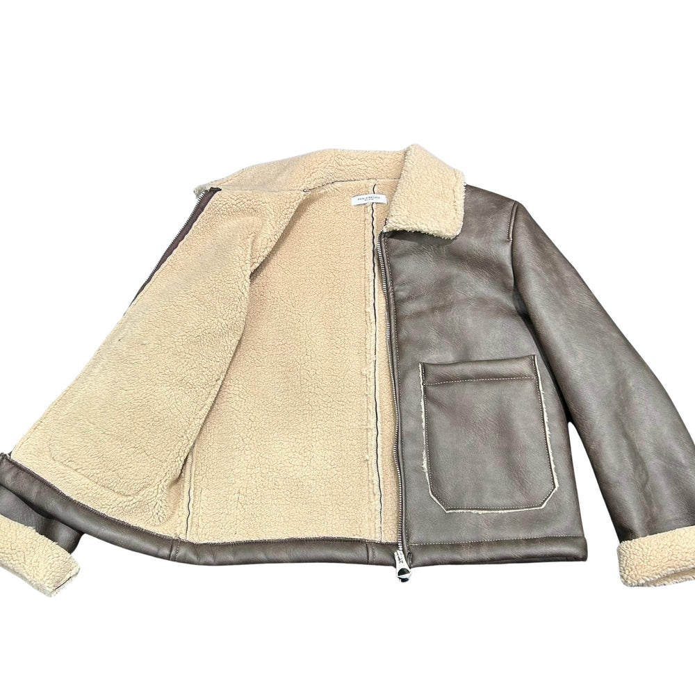 Ecomontone da bambino con interno ecopelliccia teddy PP4152JMORO PAOLO PECORA