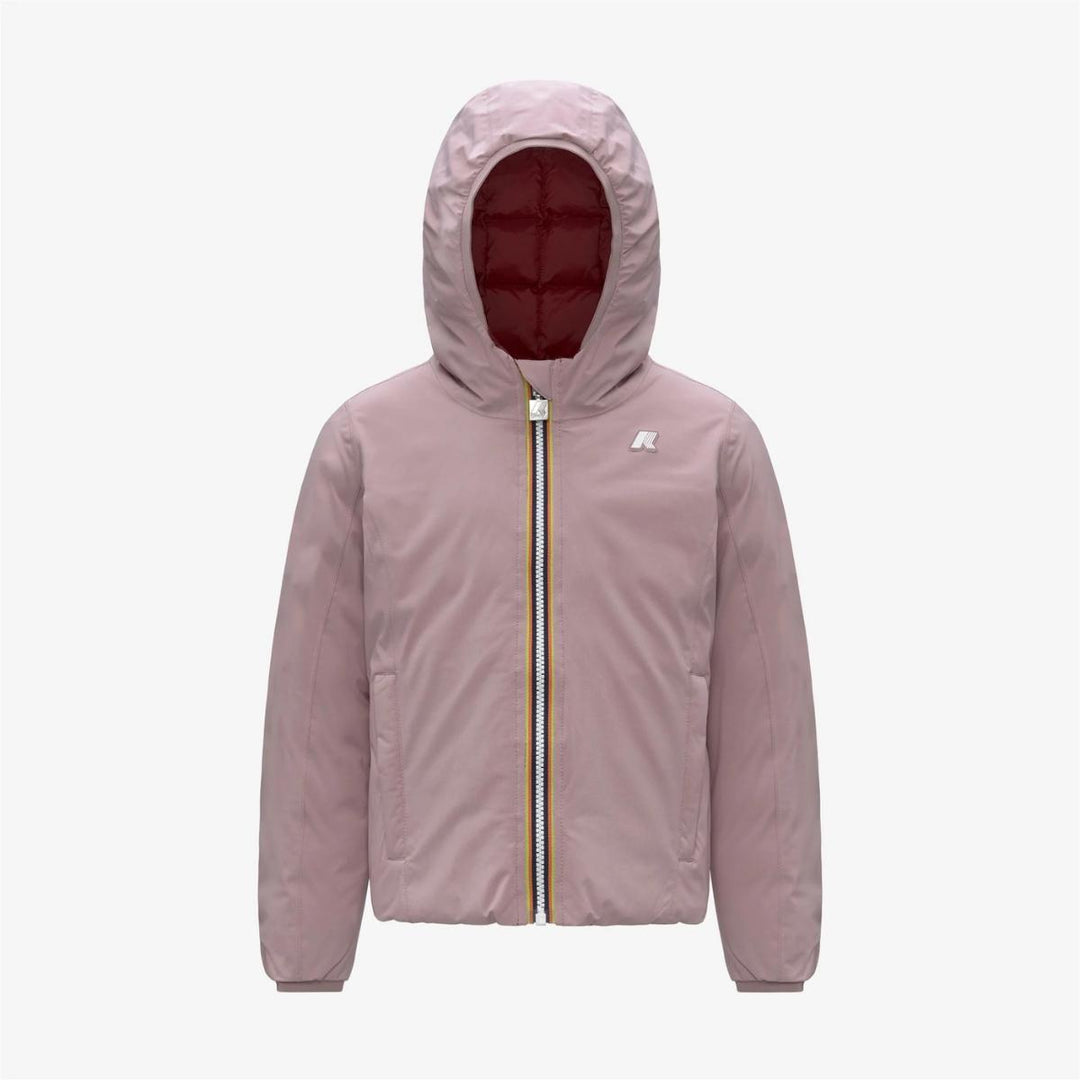 Giubbino da bambina Lily thermo reversibile in tessuto tecnico con imbottitura in piuma e piumino d'anatra K5123QWJB2W K-WAY