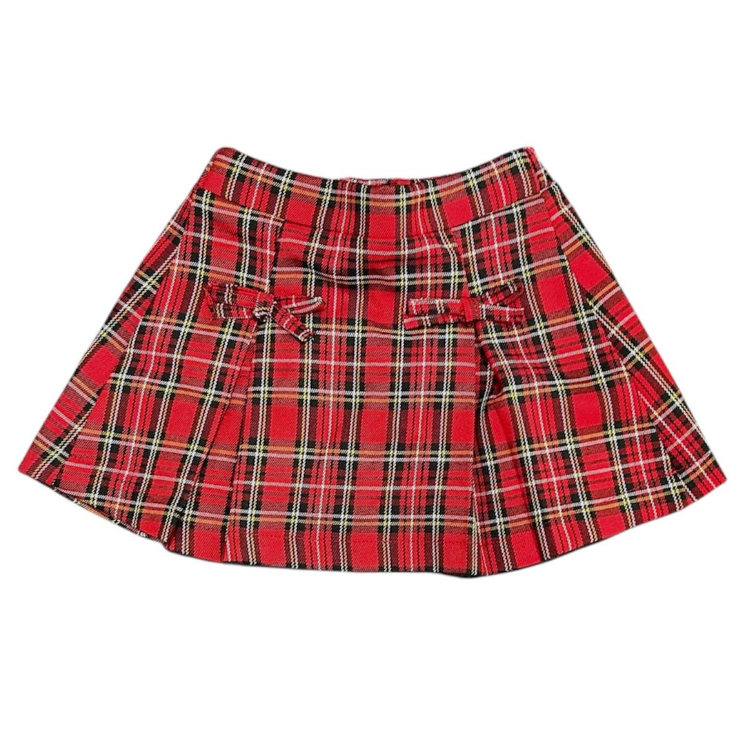 Gonna da neonata fantasia scozzese FL6696ROSSO MELISA BAI