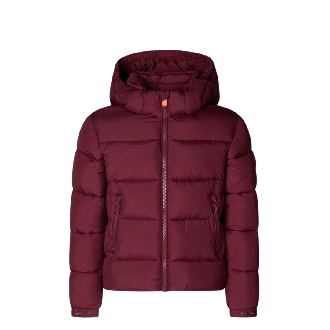 Giubbino da bambino Foster in tessuto tecnico con imbottitura in ecopiuma cappuccio staccabile , grado di calore alto FOSTERJBORDÒ SAVE THE DUCK