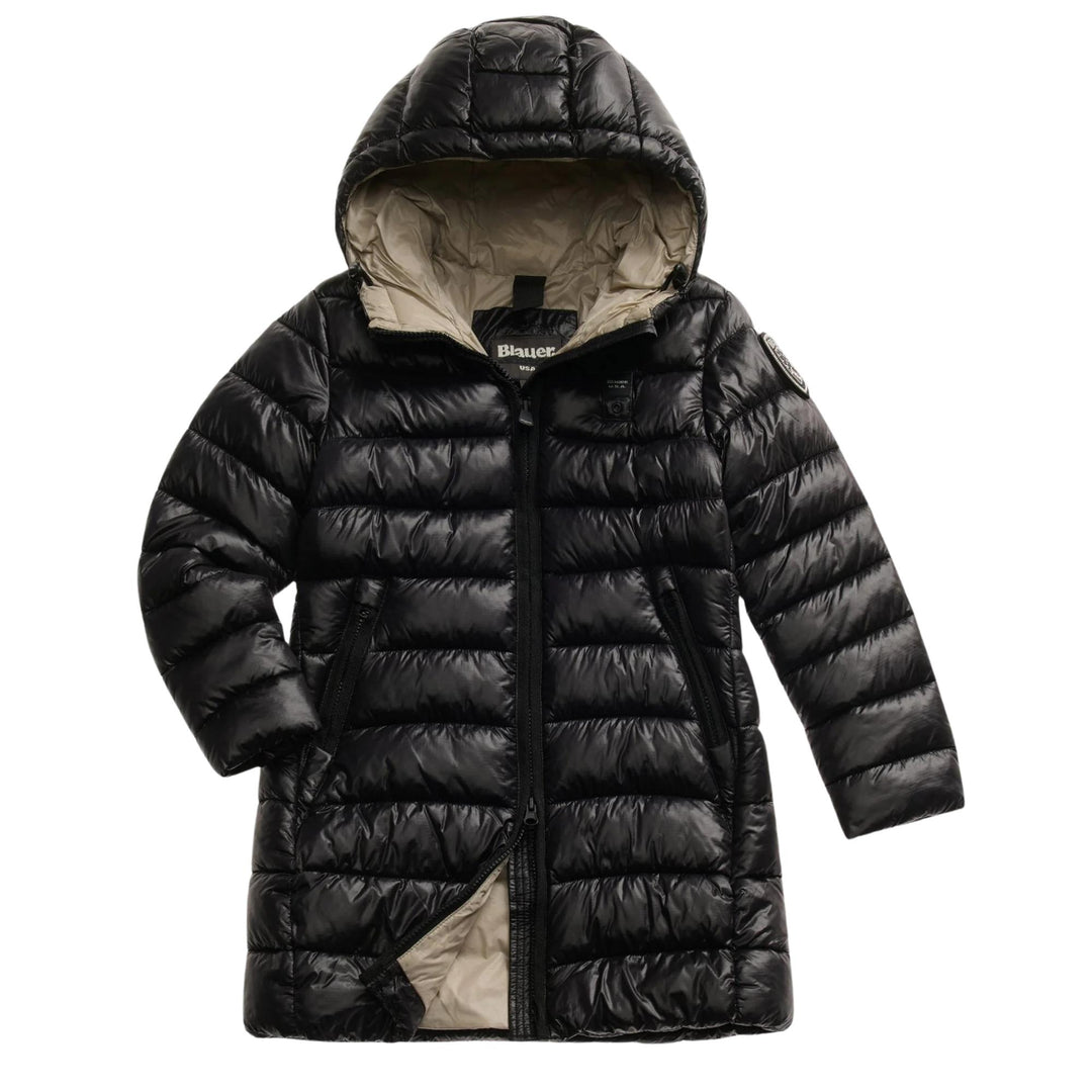 Giubbino lungo  in tessuto tecnico con imbottitura ecologica ADELAIDEJNERO BLAUER