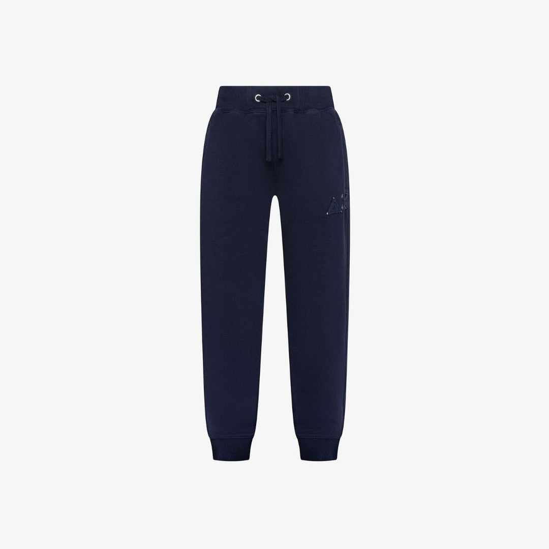 Pantalone da bambino in felpa con ricamo logo F45352JBLU SUN 68