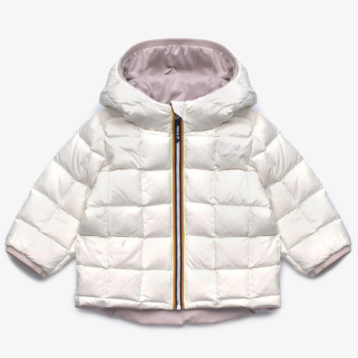 Giubbino da neonati Jack thermo reversibili in tessuto tecnico e imbottitura in piuma e piumino d'anatra K7132PWB3E K-WAY