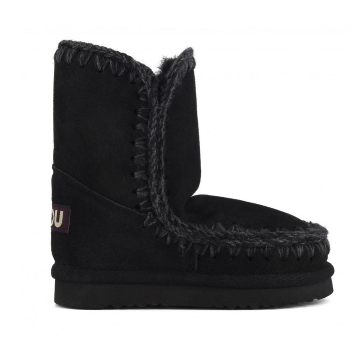 Stivale da bambina in crosta di camoscio impermeabile con interno imbottito in pelliccia vera ESKIMO CLASSIC CAMOSCIO JNERO MOU