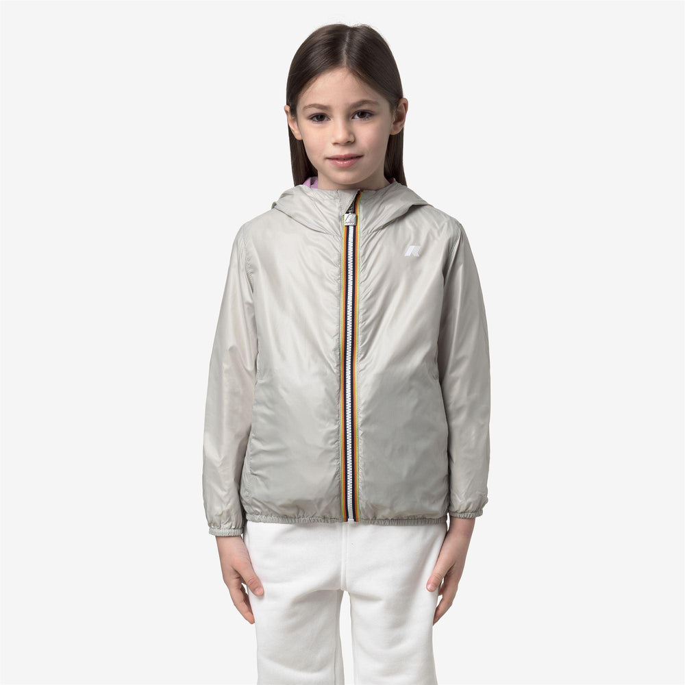 Giubbino da bambina lily reversibile in tessuto tecnico traspirante K61313WKC54 K-WAY