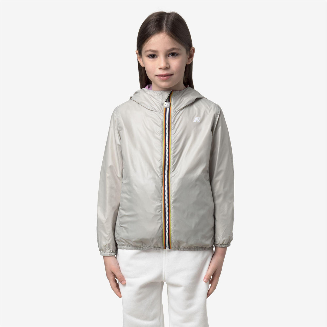 Giubbino da bambina lily reversibile in tessuto tecnico traspirante K61313WKC54 K-WAY