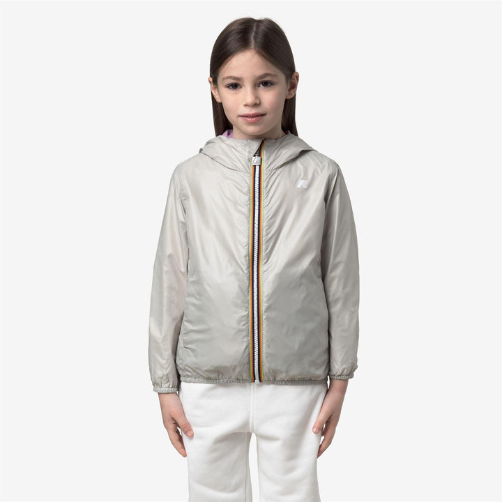 Giubbino da bambina lily reversibile in tessuto tecnico traspirante K61313WKC54 K-WAY