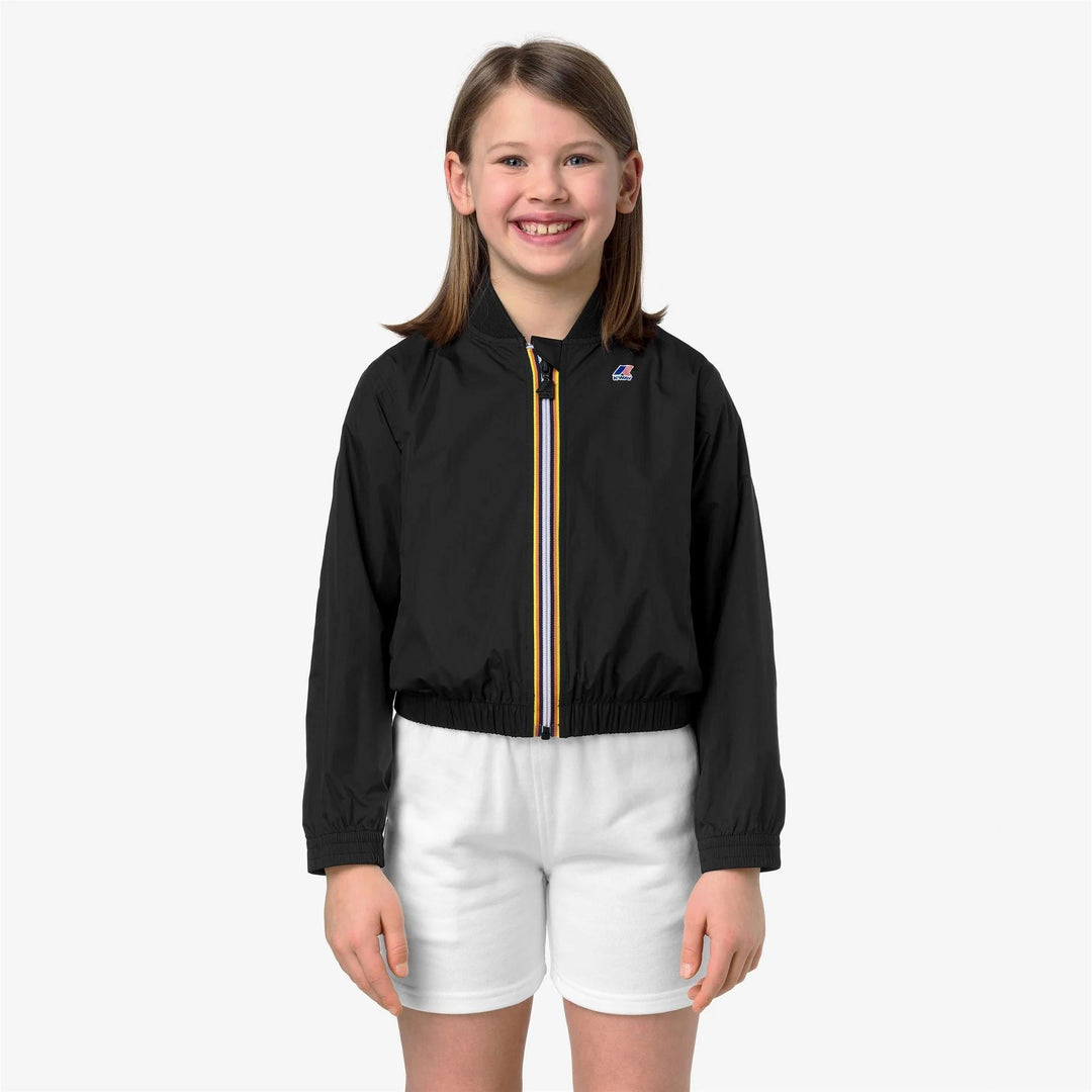 Giubbino da bambina Azelie cropped tessuto tecnico traspirante K5138EWJUSY K-WAY