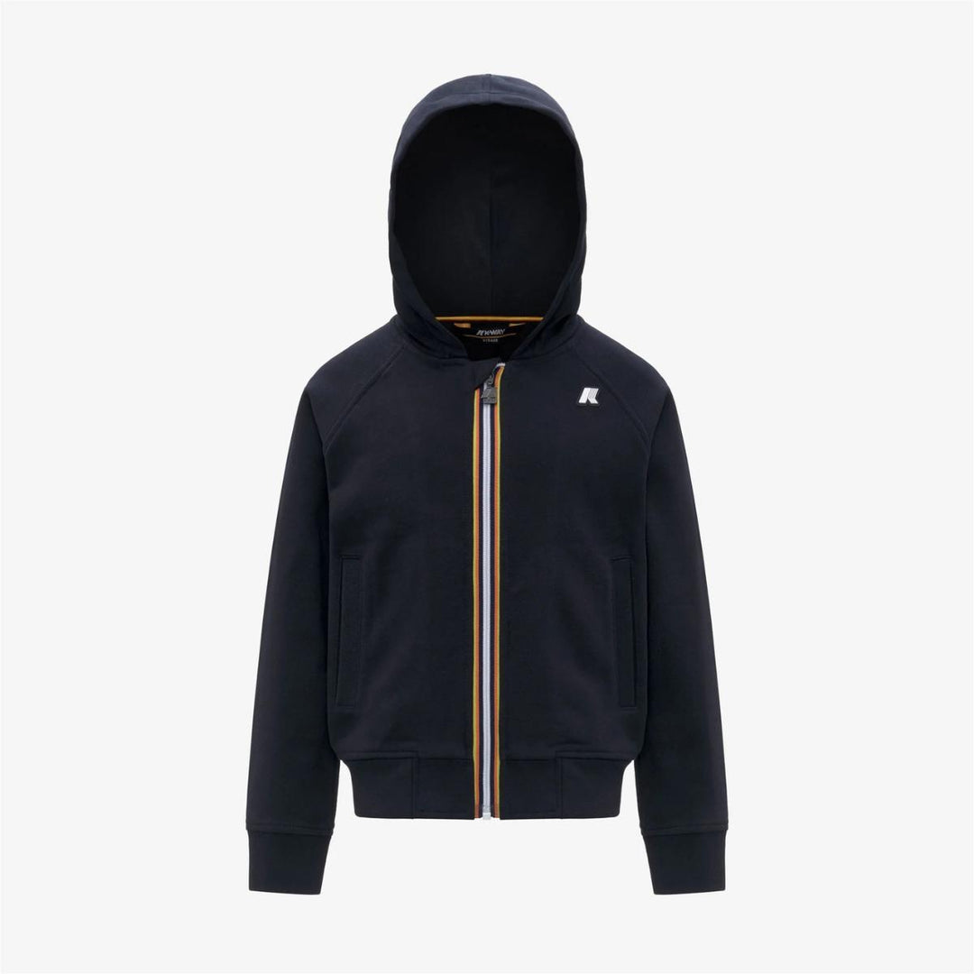 Felpa da bambino Anthony fleece full zip e cappuccio con logo K51347WJK89 K-WAY