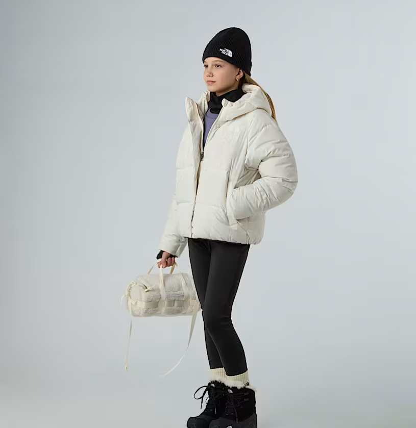 Giubbino in tessuto tecnico imbottito in piuma d'oca NORTH DOWN GBIANCO THE NORTH FACE