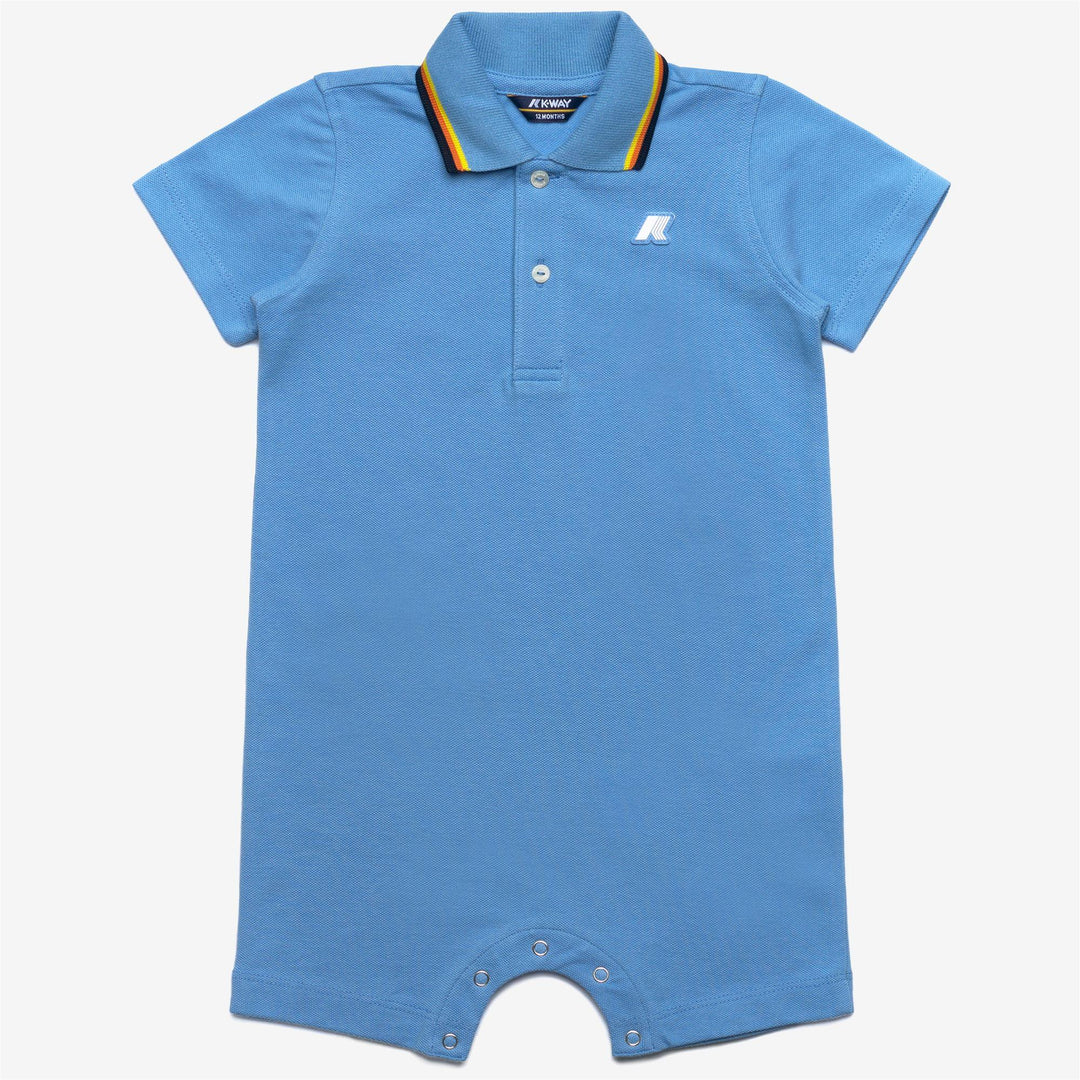 Tutina da neonato dittie a polo in cotone piquet K71373W356 K-WAY