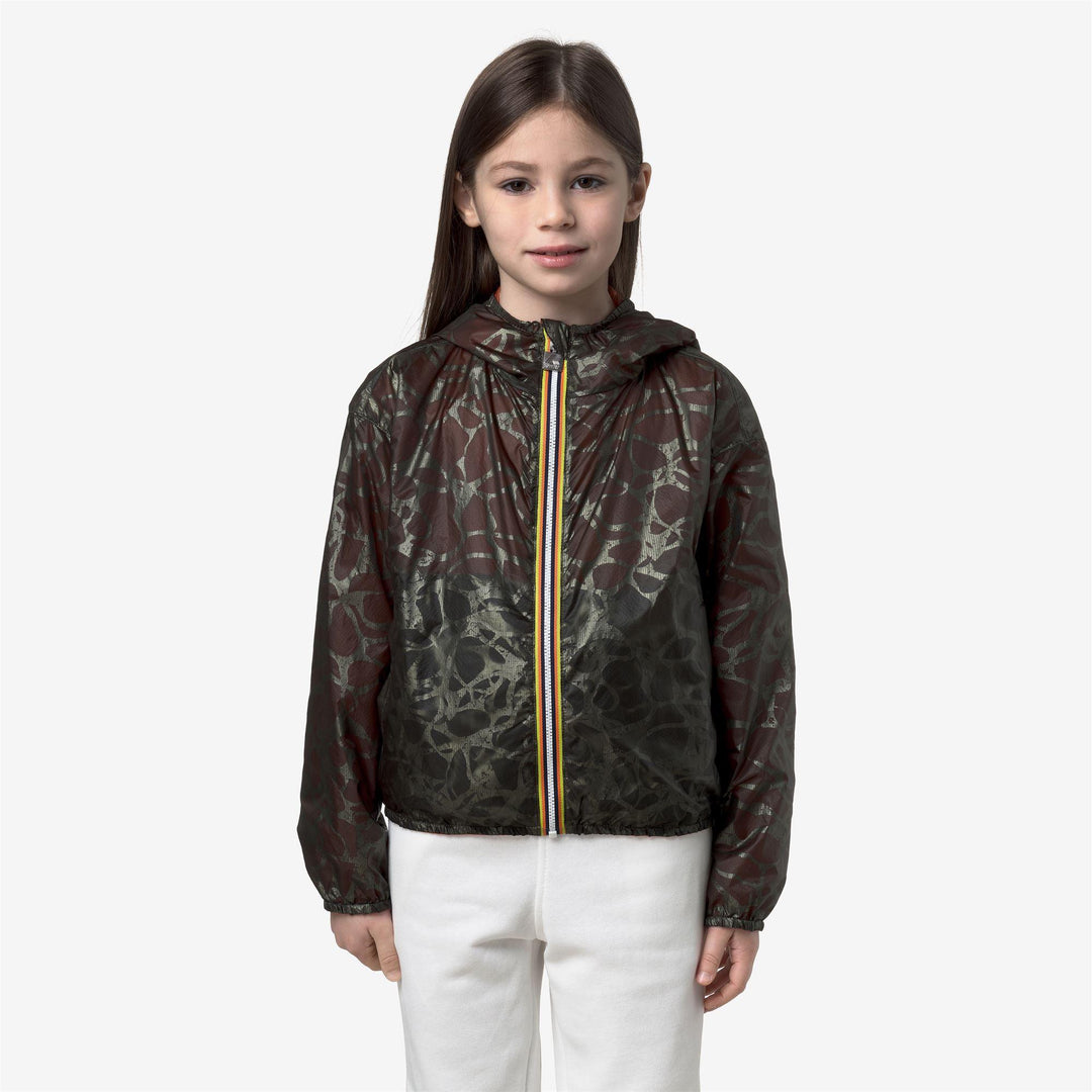 Giubbino da bambina laurette reversibile fantasia limited K5135YWKC66 K-WAY