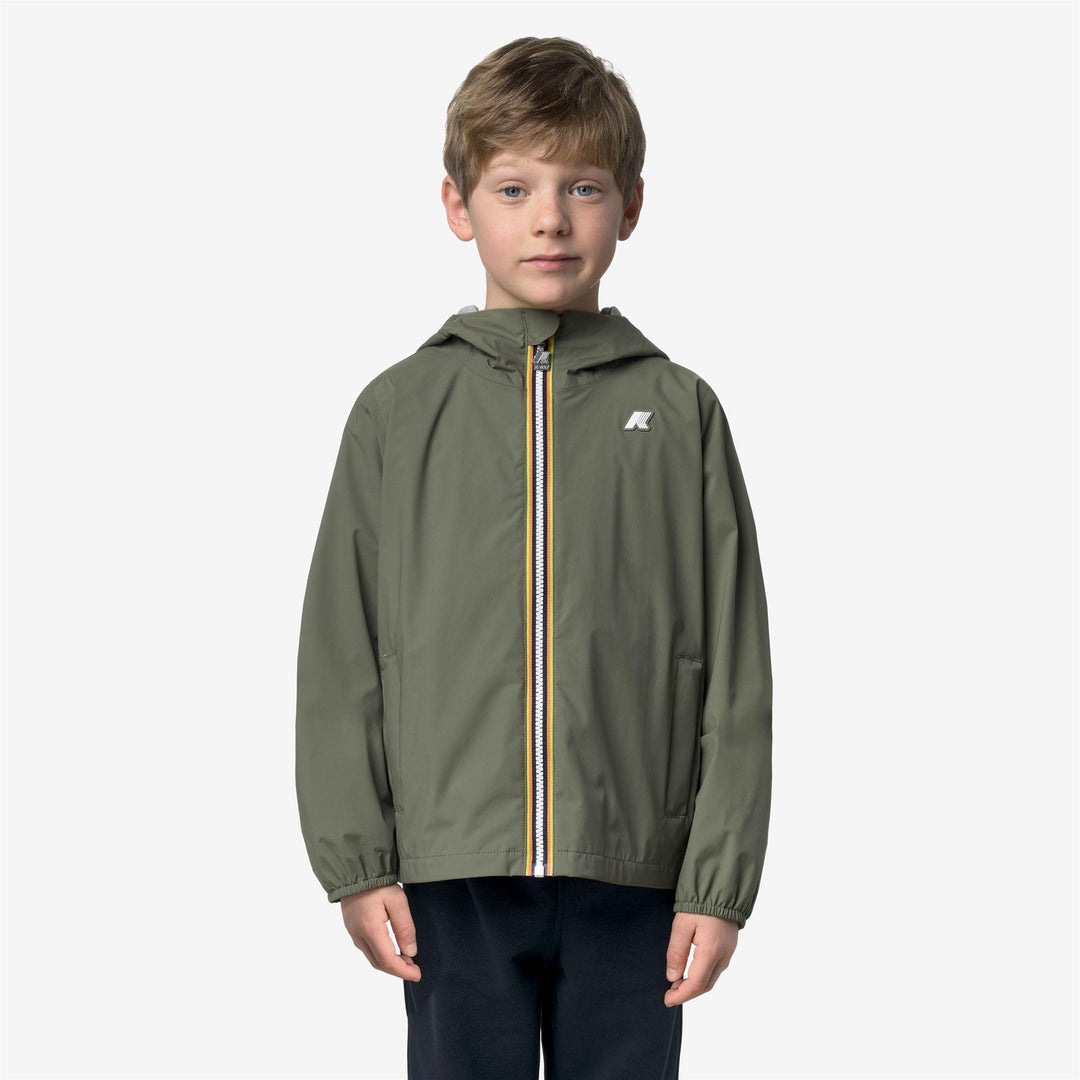 Giubbino da bambino Jack nylon jersey in tessuto tecnico con interno in cotone K41335WKV15 K-WAY
