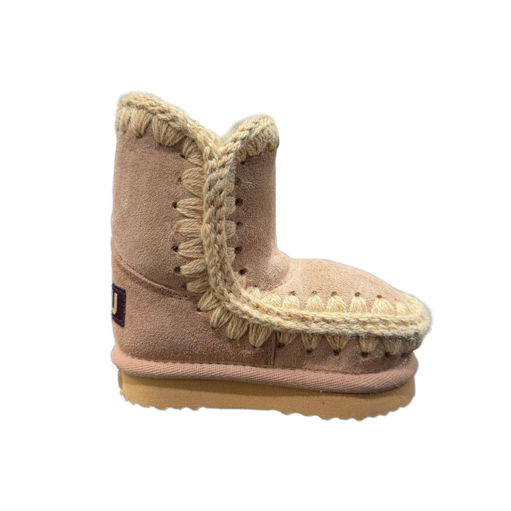 Stivale da bambina in crosta di camoscio impermeabile con interno imbottito in pelliccia vera ESKIMO CLASSIC CAMOSCIO KBEIGE MOU