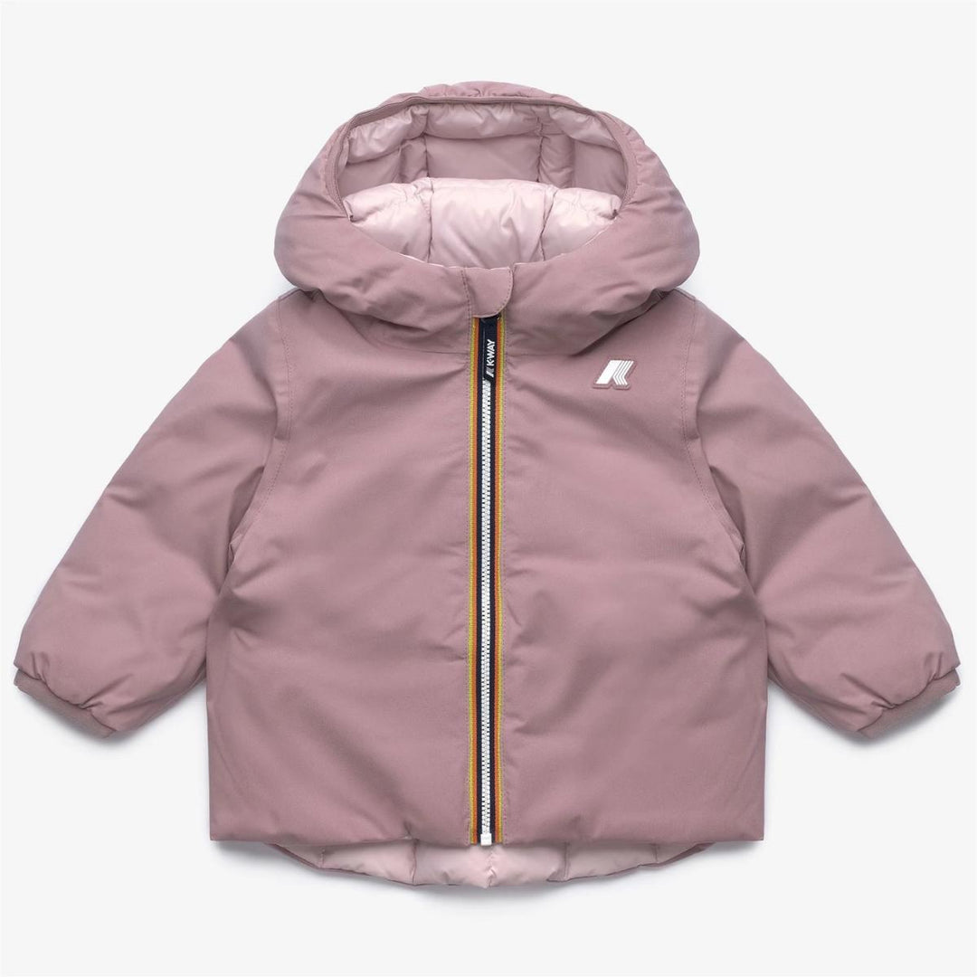 Giubbino da neonati Jack thermo reversibili in tessuto tecnico e imbottitura in piuma e piumino d'anatra K7132PWB3C K-WAY