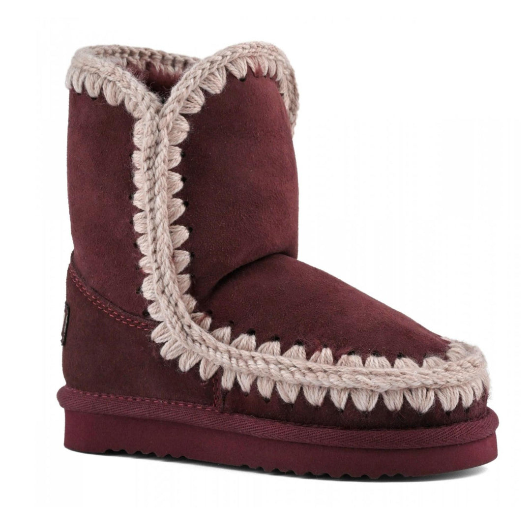 Stivale da bambina in crosta di camoscio impermeabile con interno imbottito in pelliccia vera ESKIMO CLASSIC CAMOSCIO KBORDÒ MOU