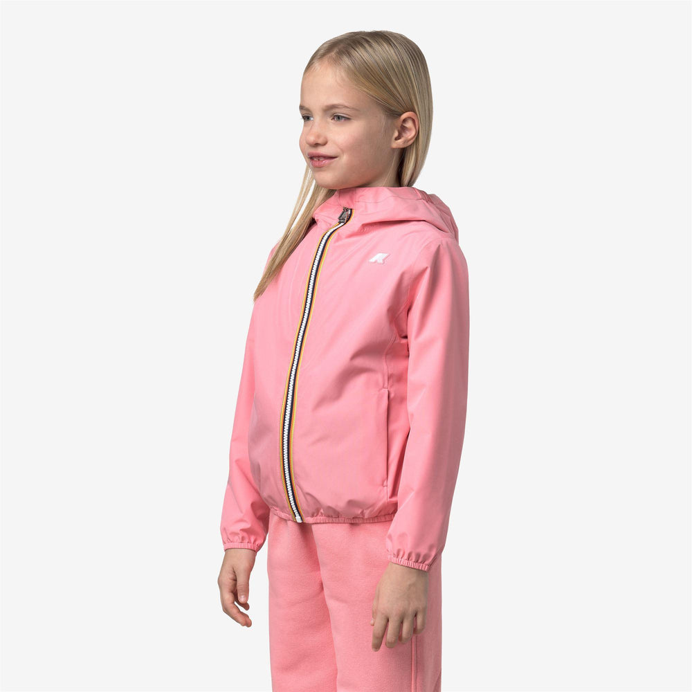 Giubbino da bambina lily jersey in tessuto tecnico in interno in cotone K2148NWJQ28 K-WAY