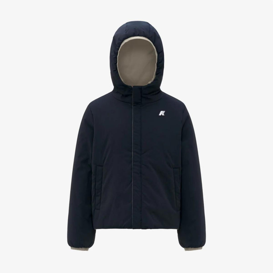 Giubbino da bambino Jack warm reversibile in tessuto tecnico con imbottitura in ecopiuma K71337WJB2A K-WAY