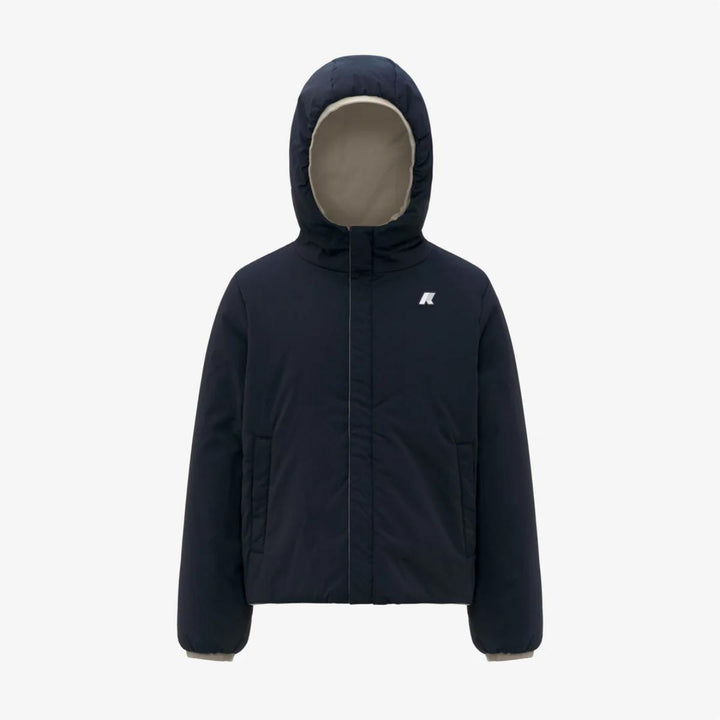 Giubbino da bambino Jack warm reversibile in tessuto tecnico con imbottitura in ecopiuma K71337WJB2A K-WAY