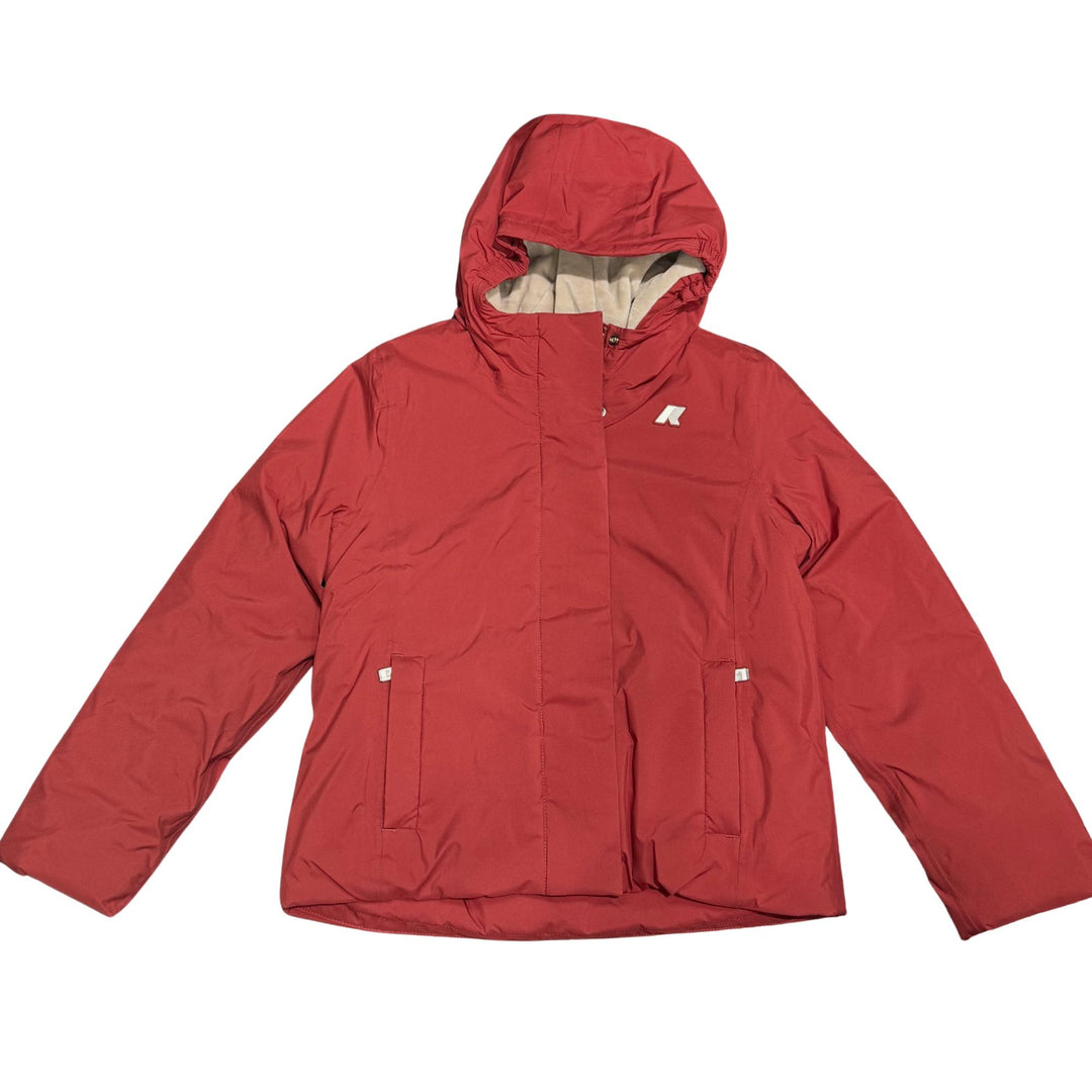 Giubbino da bambina Lily Marmotta  con tessuto tecnico imbottito in ecopelliccia K4137WWJB2C K-WAY